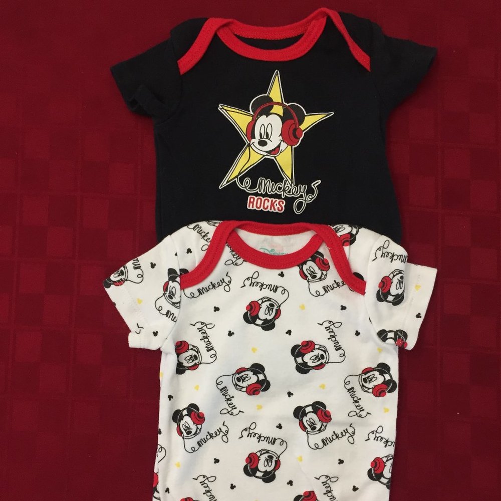 Mickey "Rocks" Onesie Pack of 2 - Picture 2 of 7